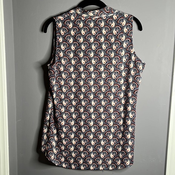ROSE+OLIVE Blue and Pink Sleeveless Tunic Size Medium - Picture 6 of 9